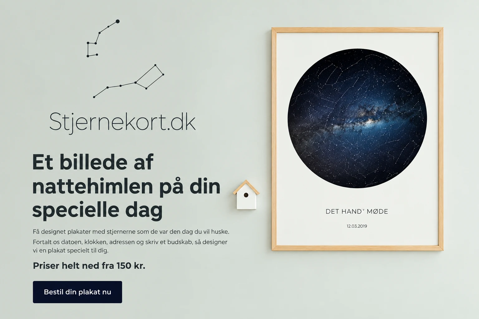Stjernekort plakatshop — Detalje fra designet